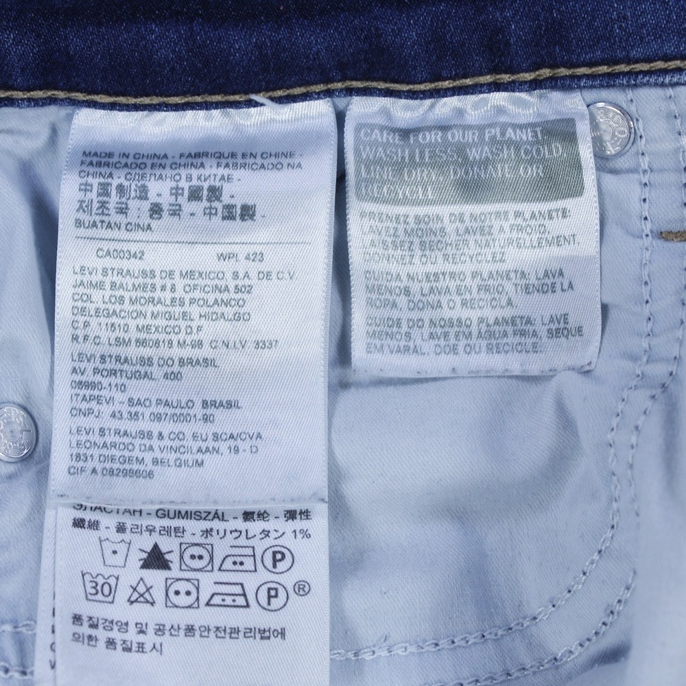 Levi's 311 Shaping Skinny Jeans for Women - Medium/Dark Blue - Size W26 / L32 - Picture 7 of 10